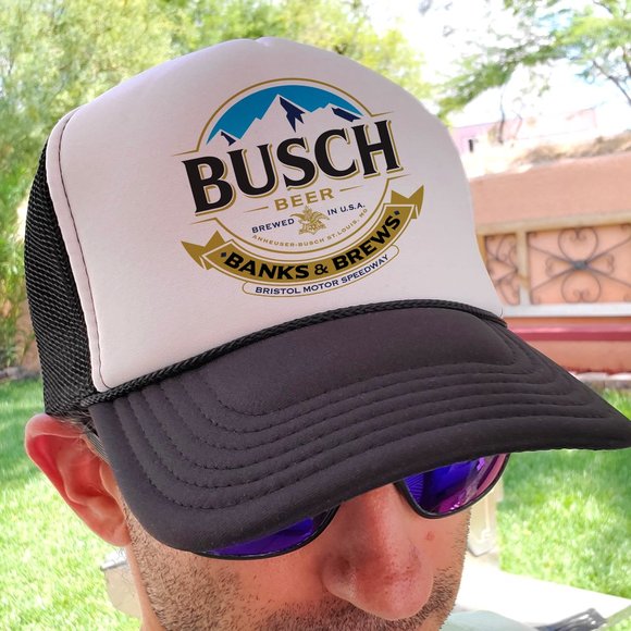 Busch Beer Drinking Hat Black 